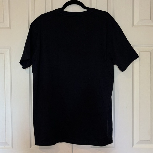 Espirit Black floral pocket detail crewneck unisex T-shirt Sz XL - Picture 11 of 13